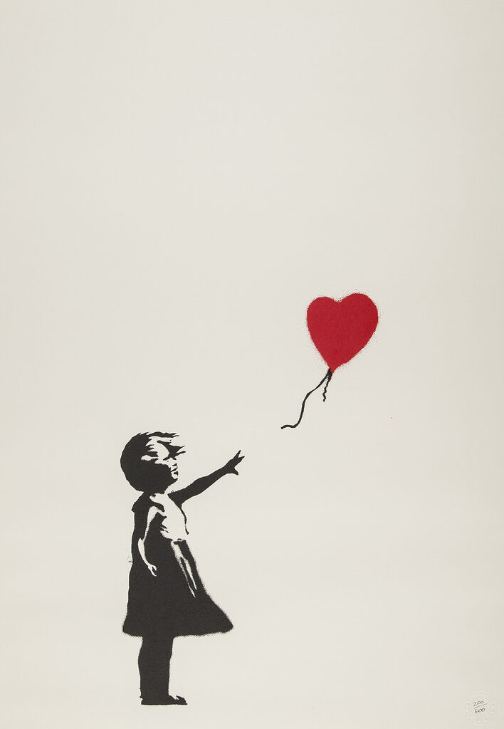 Banksy, Girl With Balloon (Unsigned), 2004