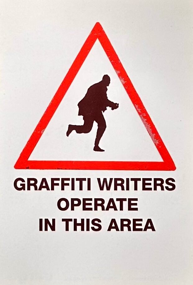 Banksy, Banging Your Head Against a Brick Wall, ca. 2001