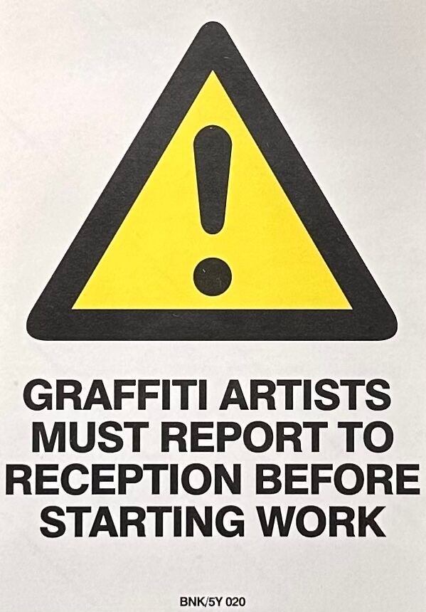 Graffiti Artists Must Report to Reception Before Starting Work, image 1