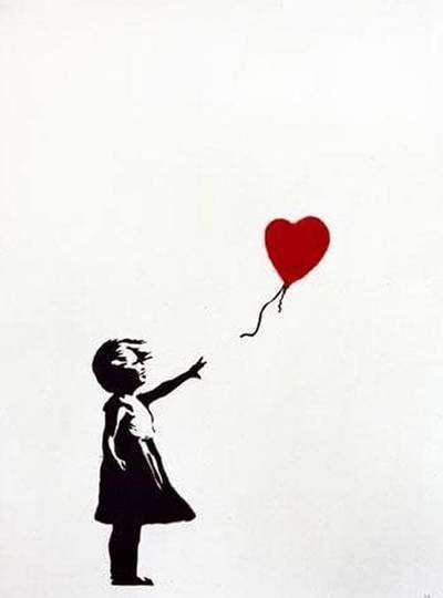 Banksy, Girl with Balloon, Unsigned, 2004