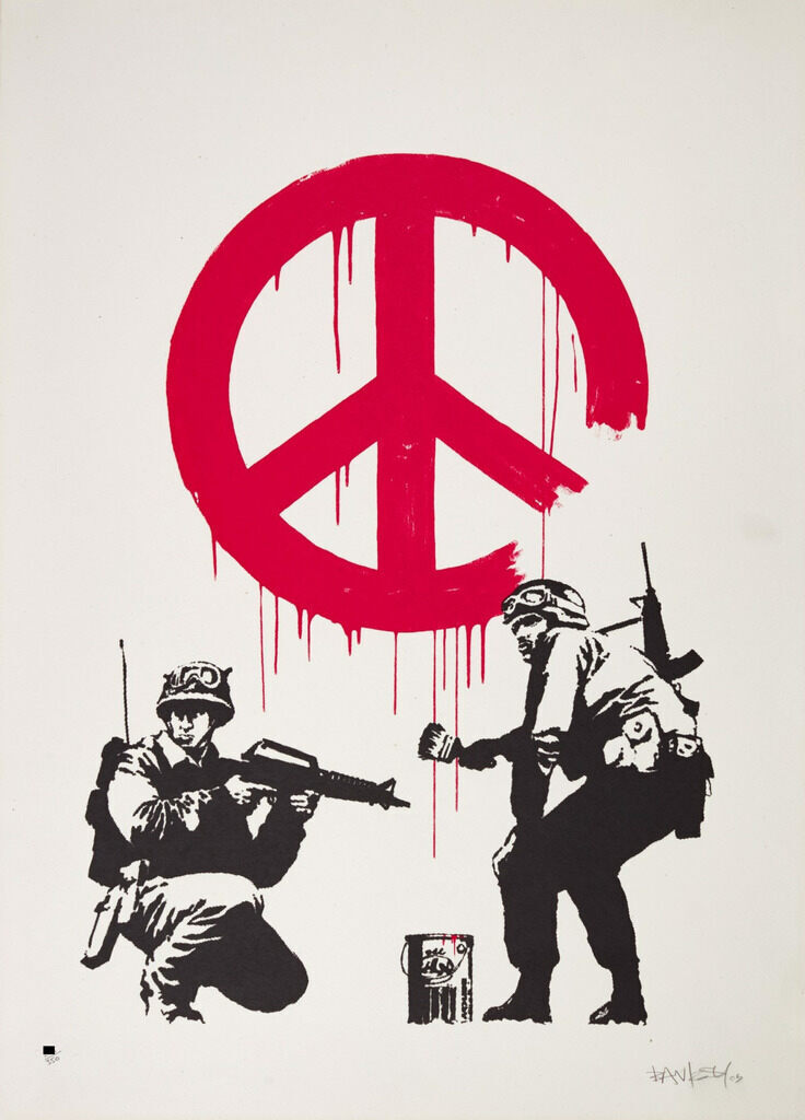 Banksy, CND Soldiers (Signé), 2005