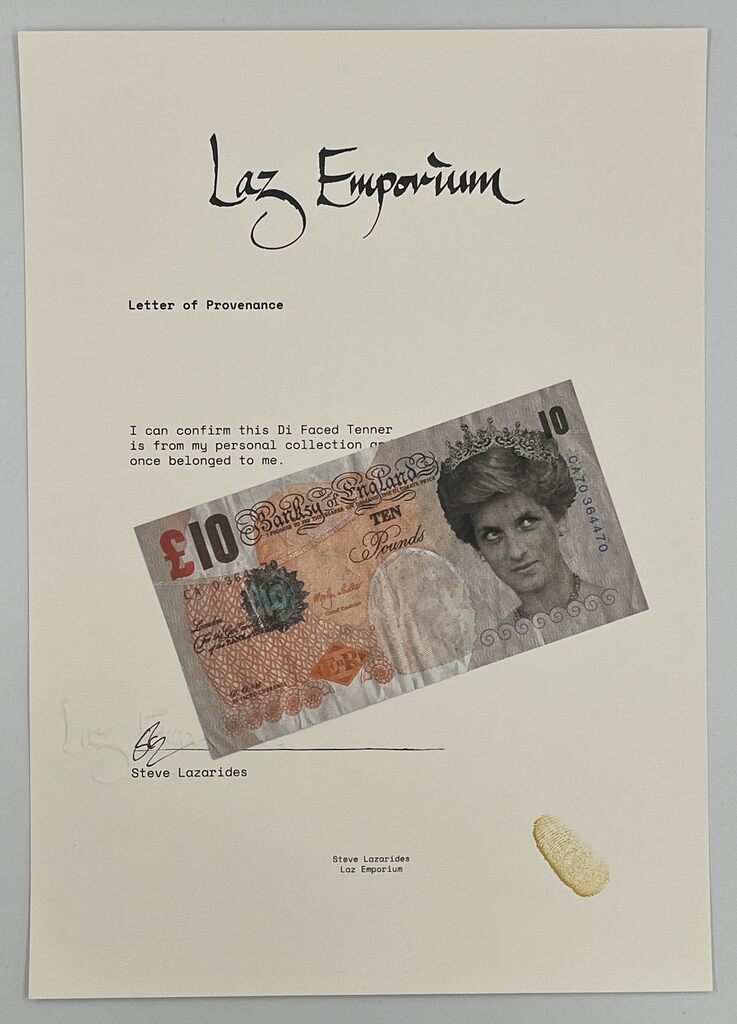 Banksy, Di-Faced Tenner, 2004
