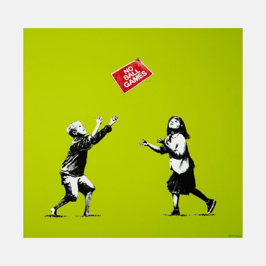 Banksy, No Ball Games (Green), 2009