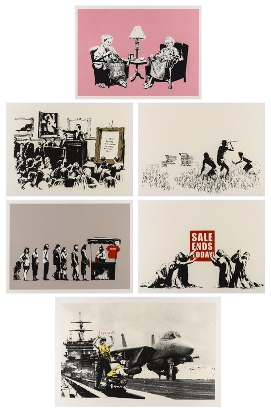 Banksy, LA Full set, 2007