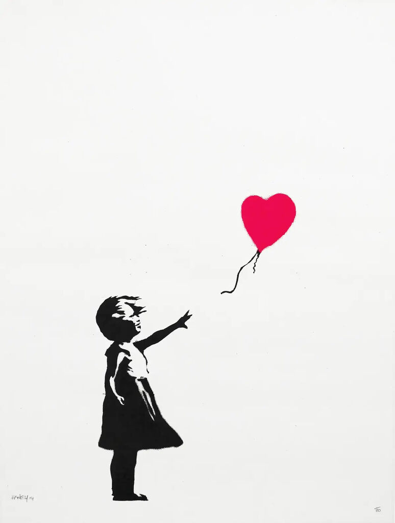 Banksy, Girl With Balloon (signed), 2004