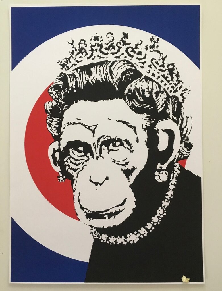 Banksy monkey queen