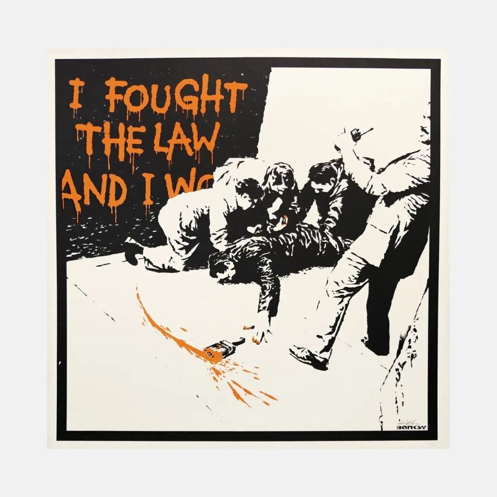 Banksy, I Fought The Law (Signiert), 2005