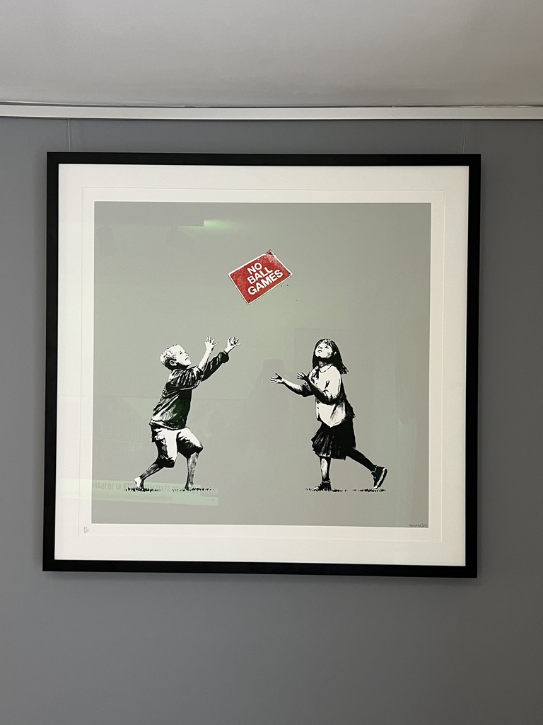 Banksy, No Ball Game Grey, 2010