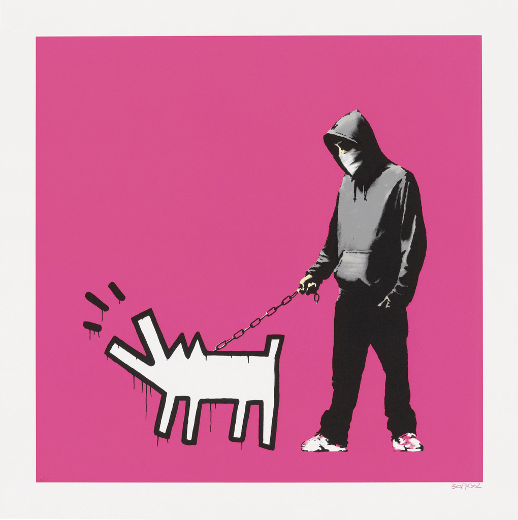 Banksy, Choose Your Weapon (Magenta), 2010