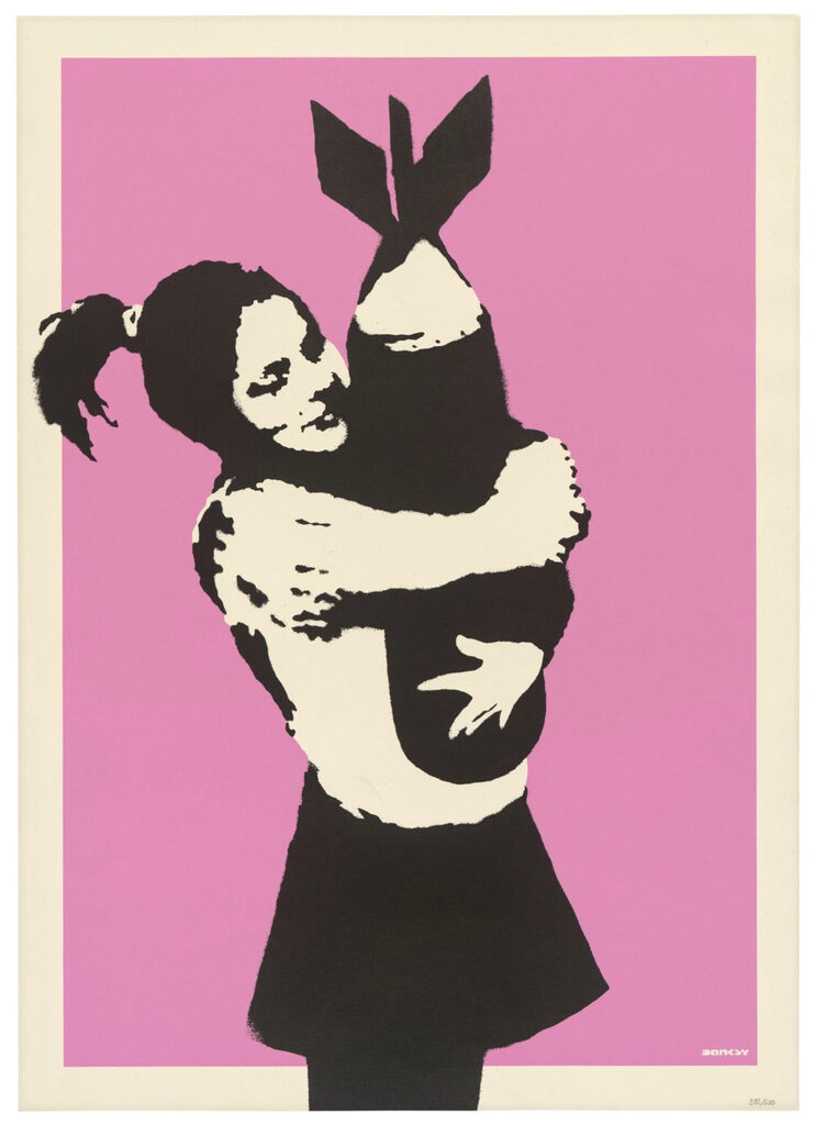 Banksy, Bomb Love (Bomb Hugger) (Signed), 2003