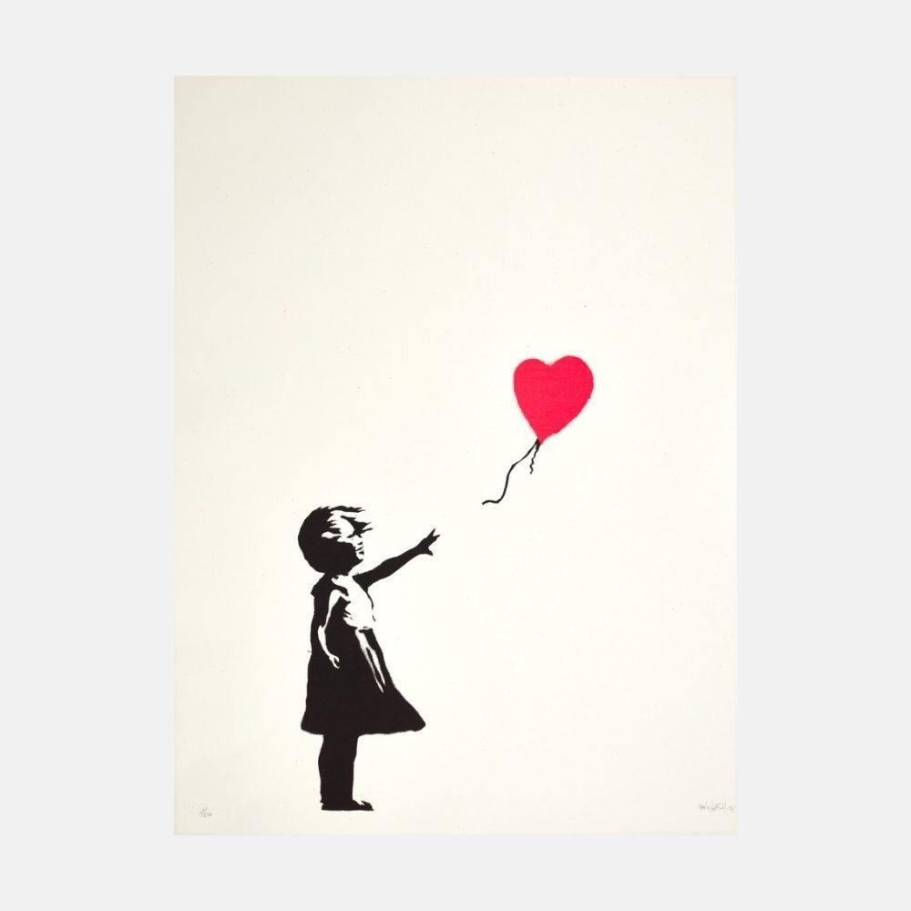 Banksy, Girl With Balloon (Signiert), 2004