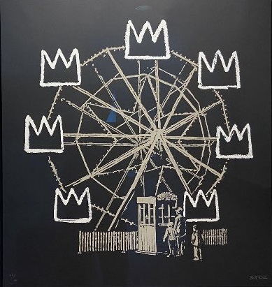 Banksy, Banksquiat (Black), 2019