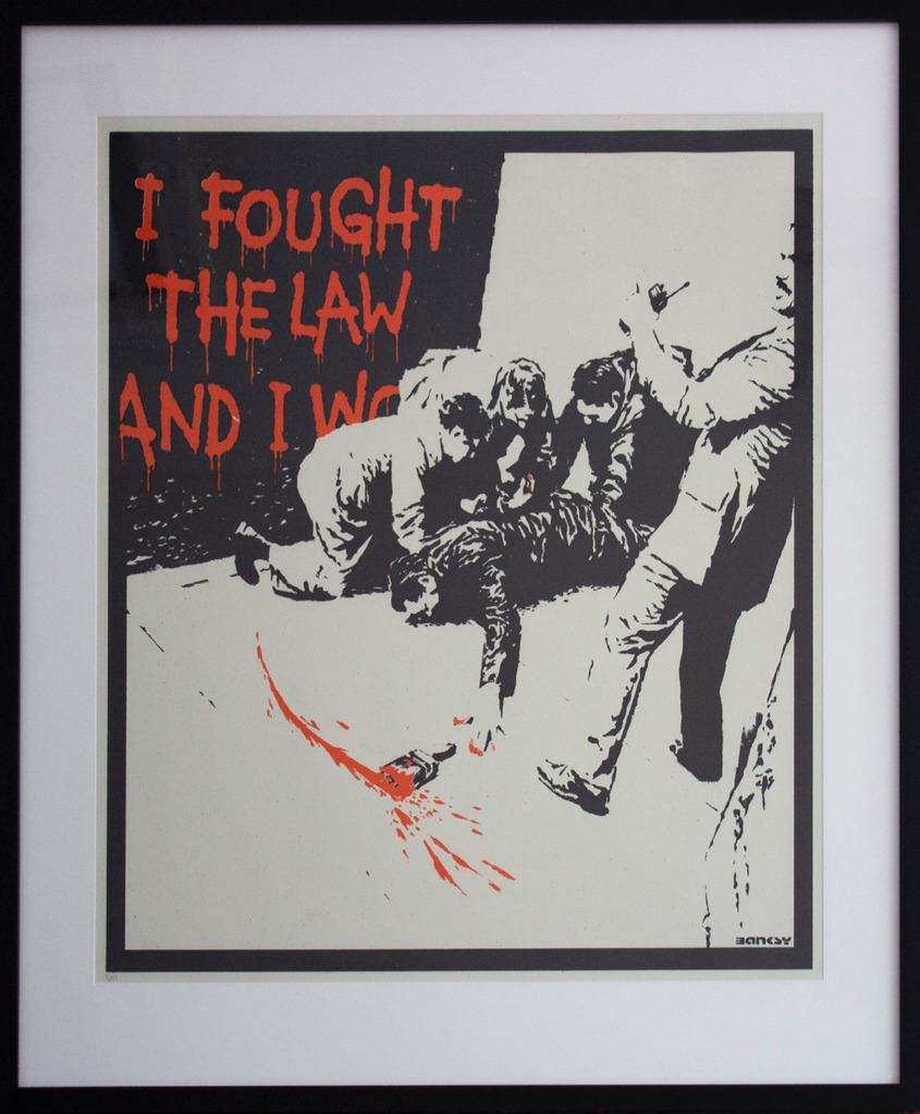 Banksy, I fought the law, 2004