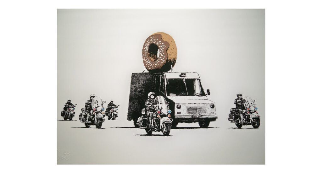 Banksy, Donuts (Chocolate), 2009
