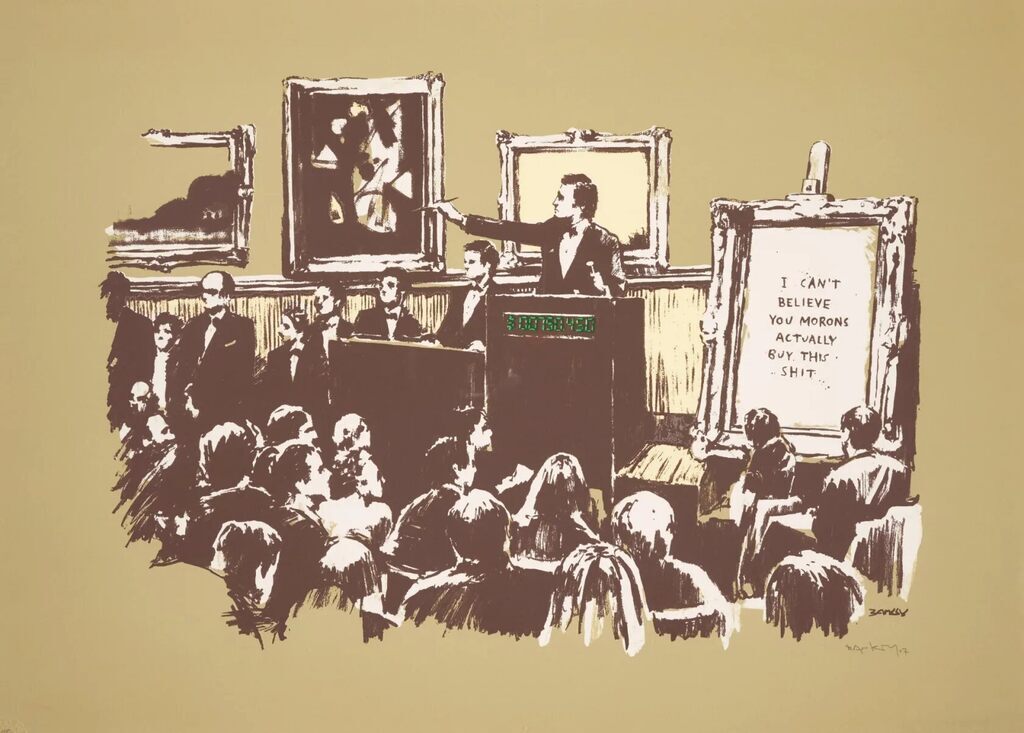Morons (Sepia), (Signed), image 1