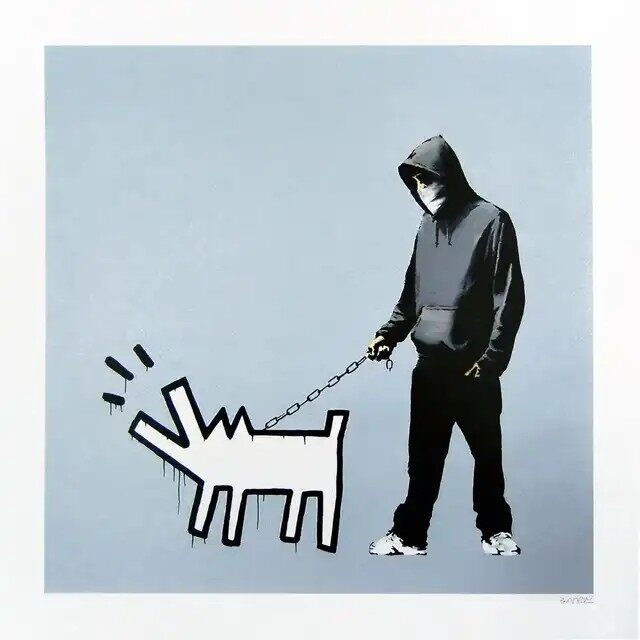 Banksy, Choose Your Weapon (Silver), 2010