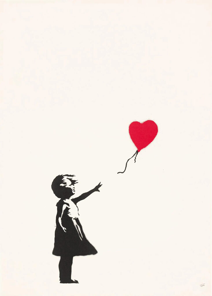 Banksy, Girl With A Balloon (unsigned), 2004