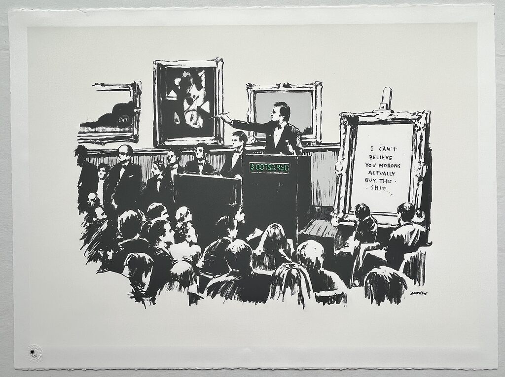 Banksy, Morons (Unsigned), 2006