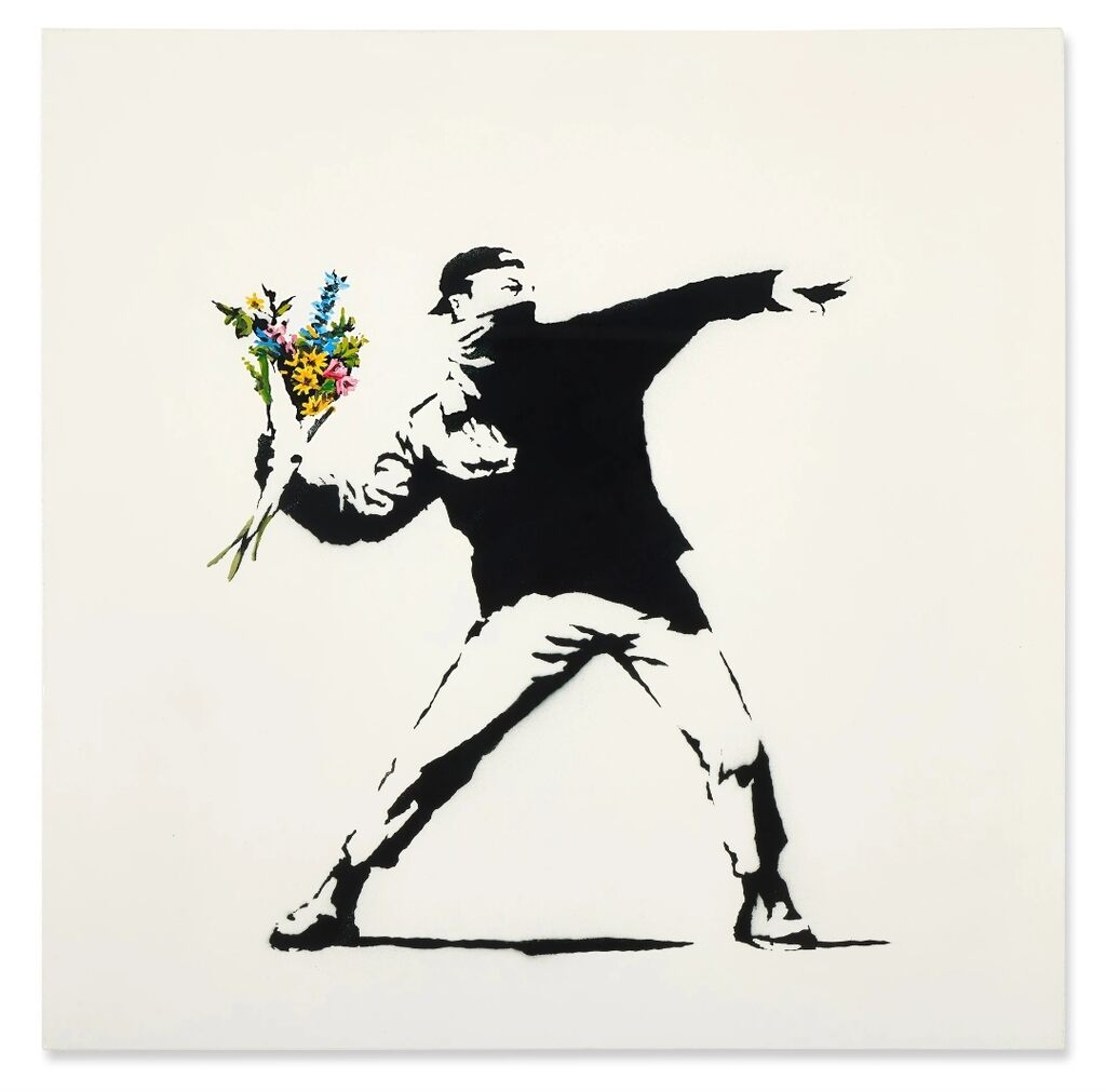 Banksy, Love is in the air, 2006