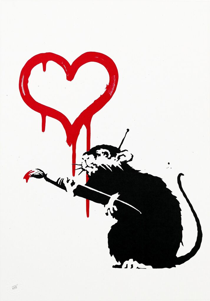 Banksy, Love Rat (unsigned), 2004