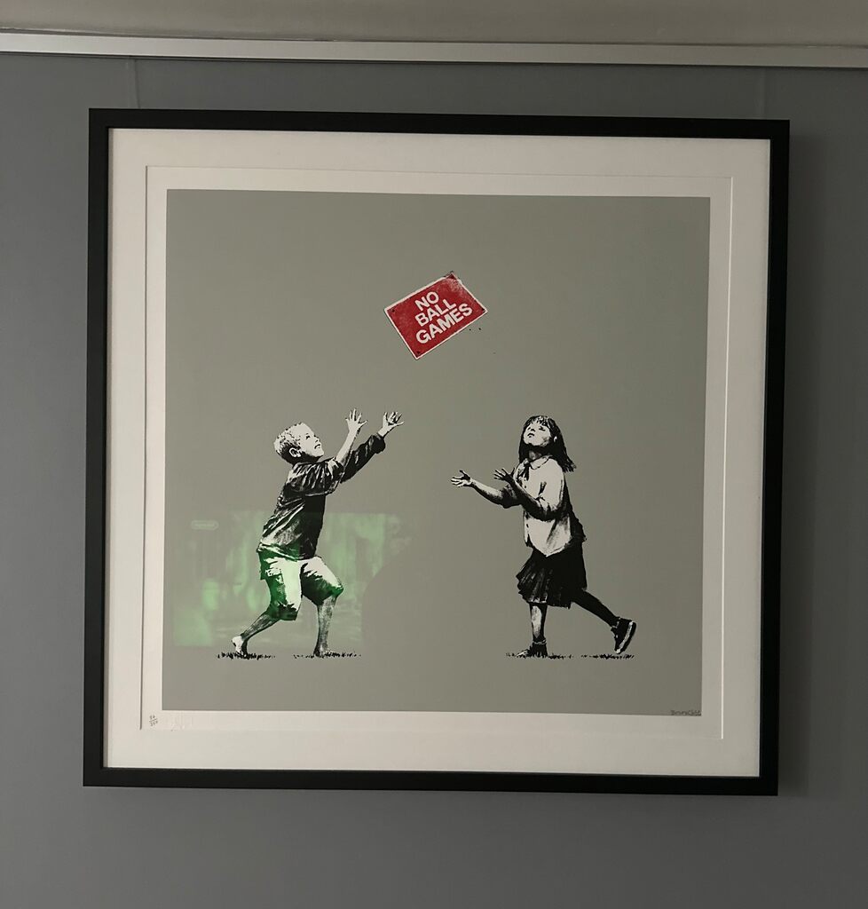 Banksy No ball game Grey