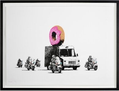 Banksy, Donuts (Strawberry), 2009