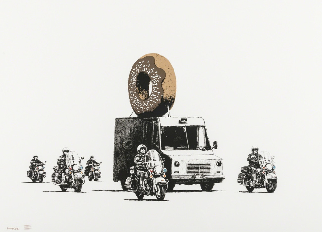 Banksy, Donuts (chocolate), 2009