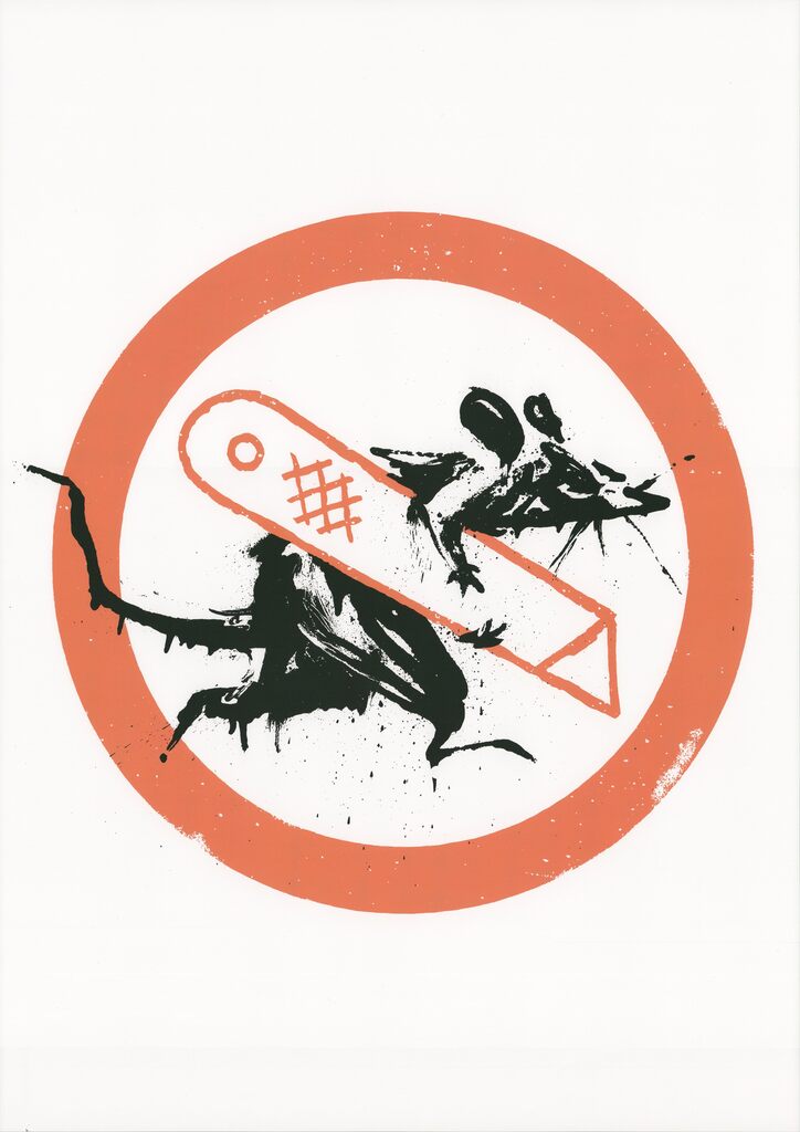 Banksy, Cut and Run I, 2023