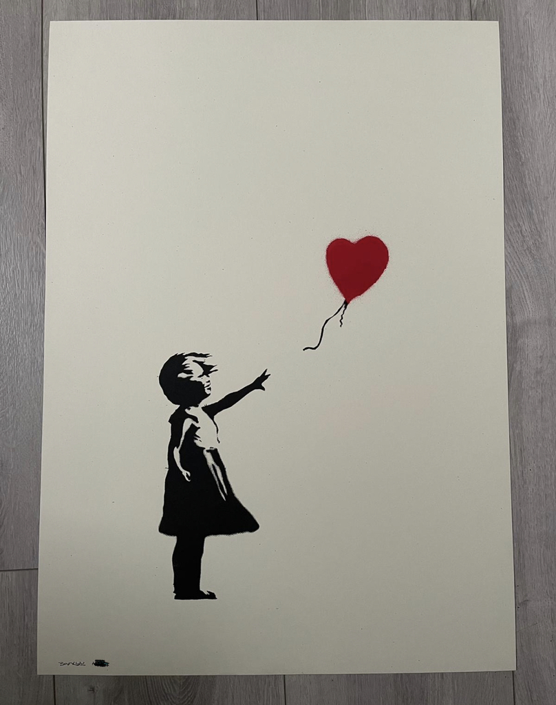 Banksy, 1/1 Girl with Balloon, 2004