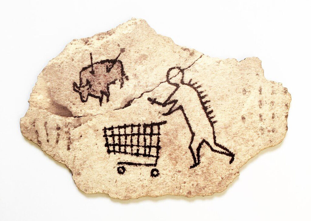 Banksy, Peckham Rock Wooden postcard, 2005