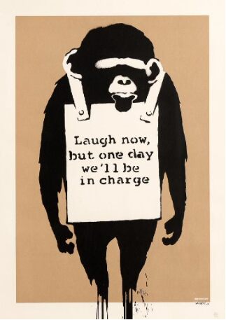 Banksy, Laugh Now, 2003