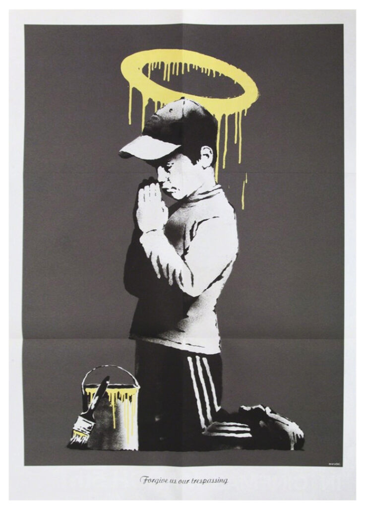 Banksy, Forgive Us Our Trespassing w/original envelope, 2010