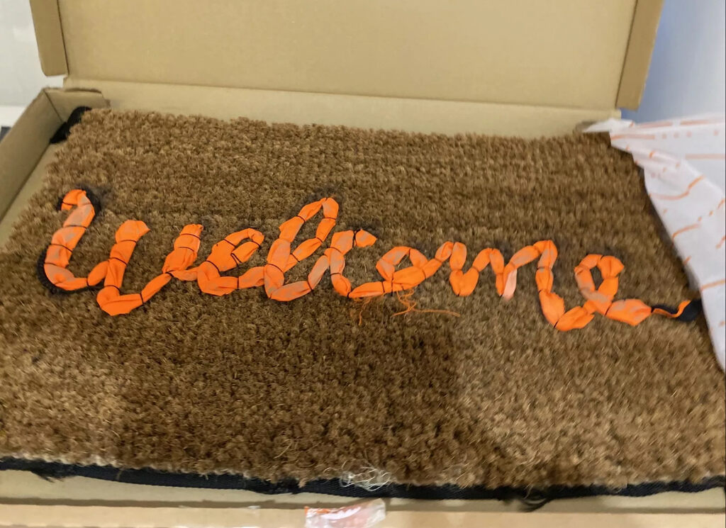 Banksy, Welcome Mat, 2019