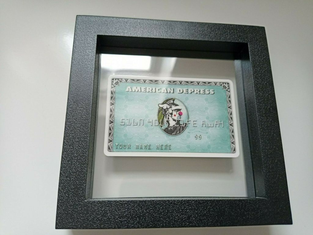 Banksy, DFACE X BANKSY- AMERICAN DEPRESS CARD, 2015