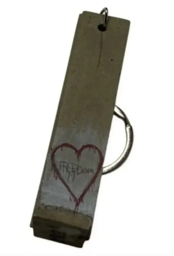 Banksy, Walled Off Hotel Key Fob Love Freedom, 2018