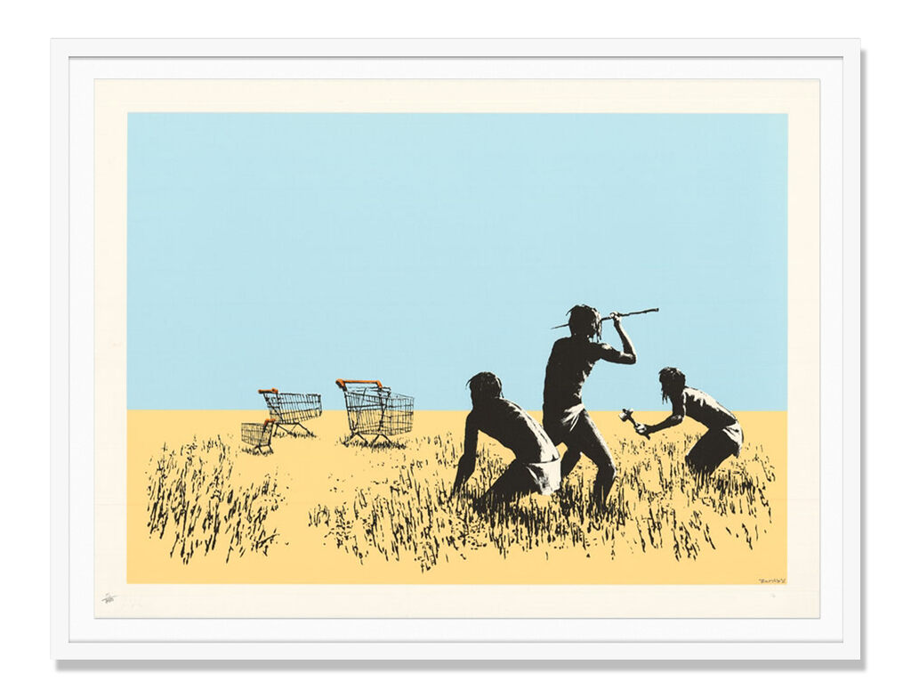 Banksy, Trolley Hunters (color) "Trolleys", 2007