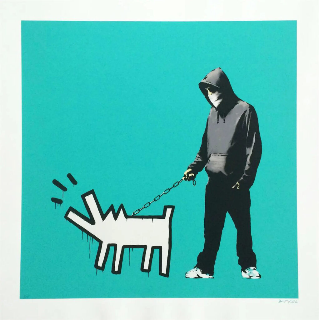 Banksy, Choose Your Weapon (Turquoise) - Signed, 2010