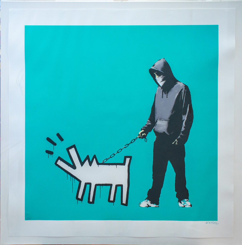 Banksy, Choose Your Weapon (Turquoise), 2010