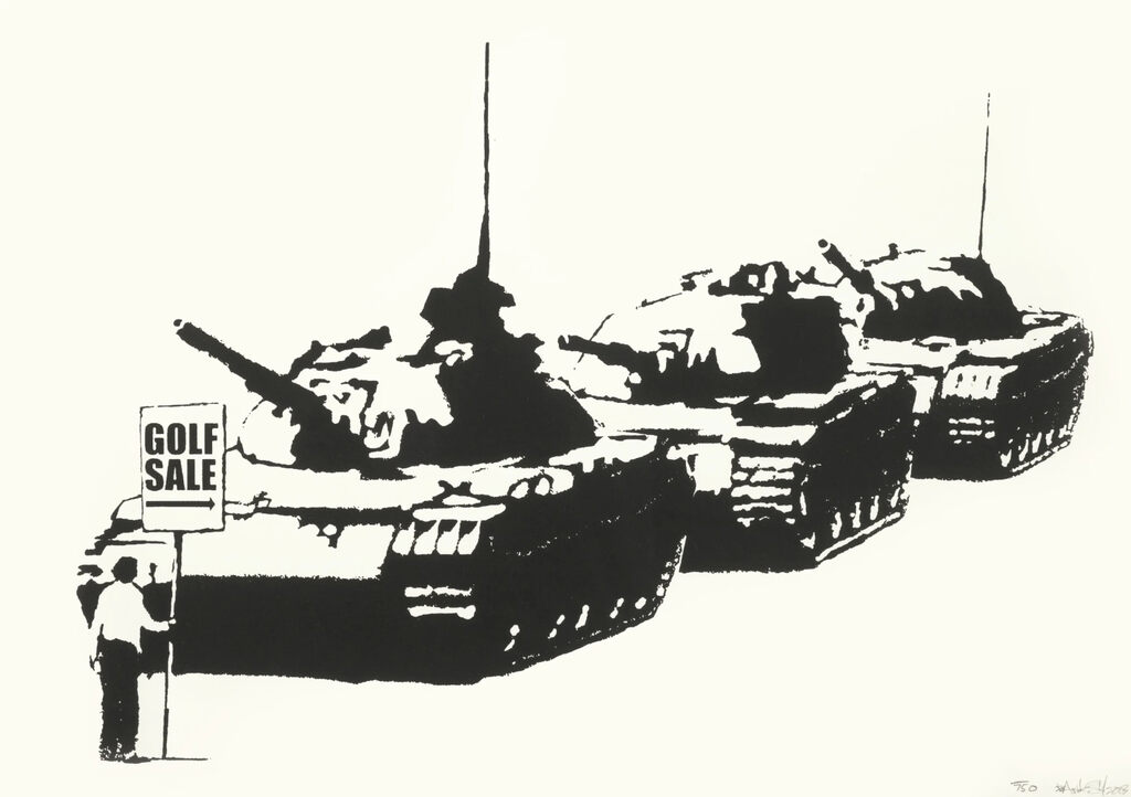 Banksy, Golf Sale (Signiert), 2003