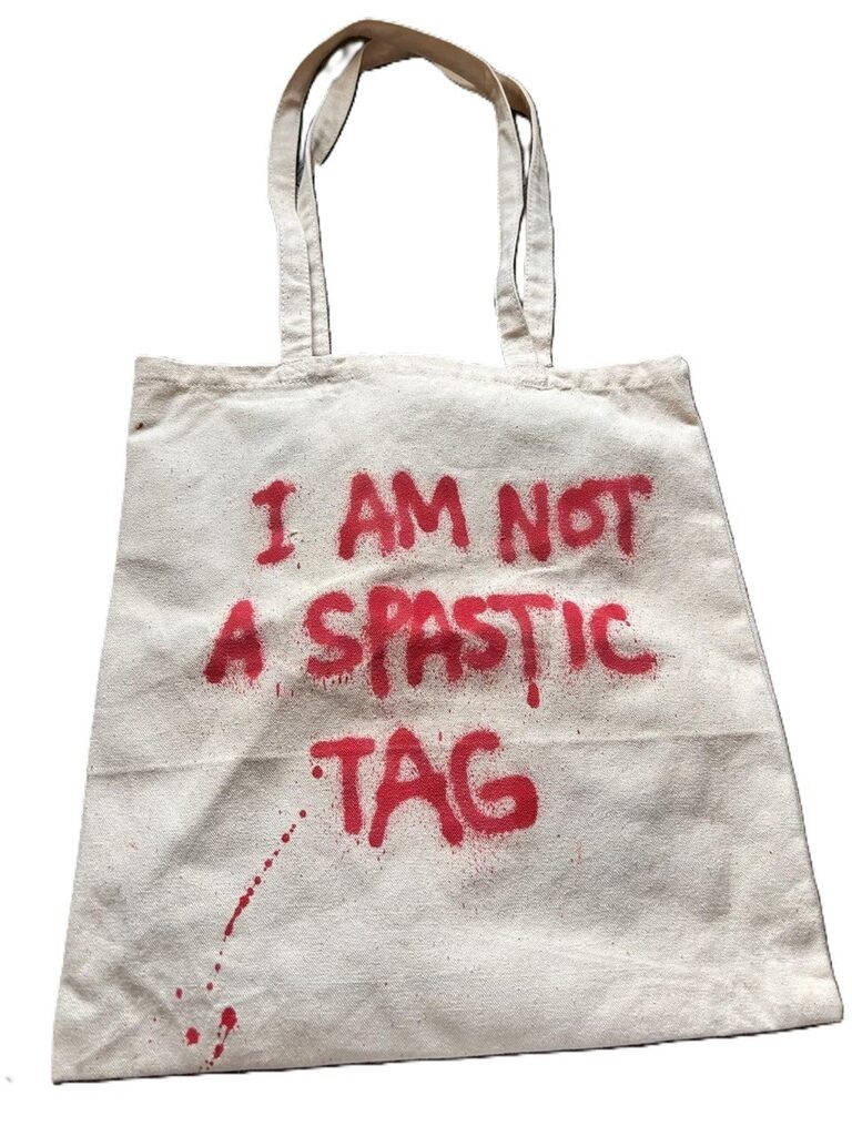 Banksy, I Am Not A Spastic Tag, 2010