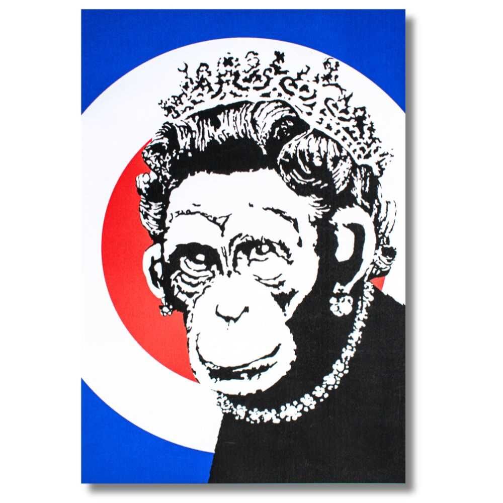 Banksy, Monkey Queen, 2003