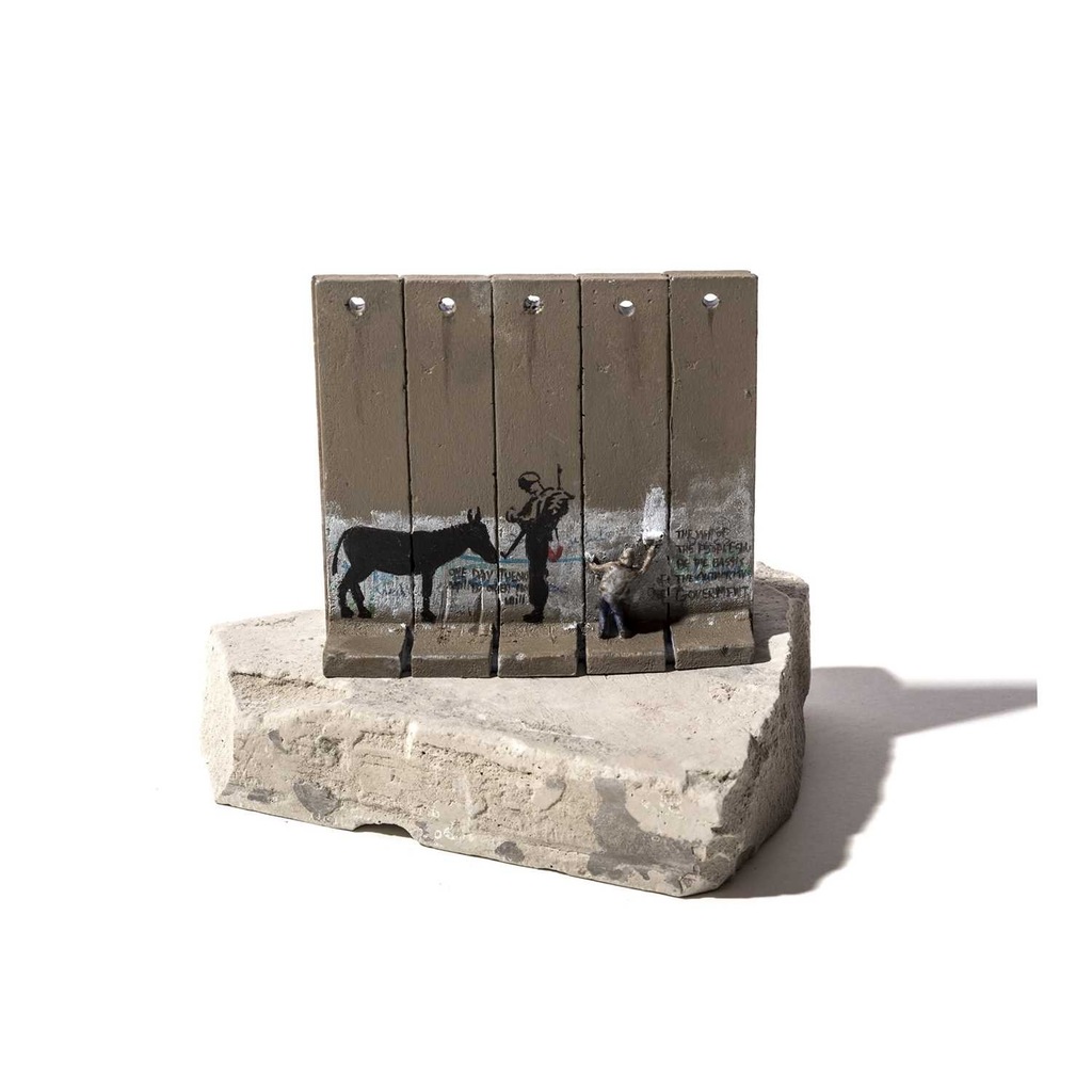 Banksy, Walled Off Hotel - Five Part Souvenir Wall Section (Donkey Documents), 2019