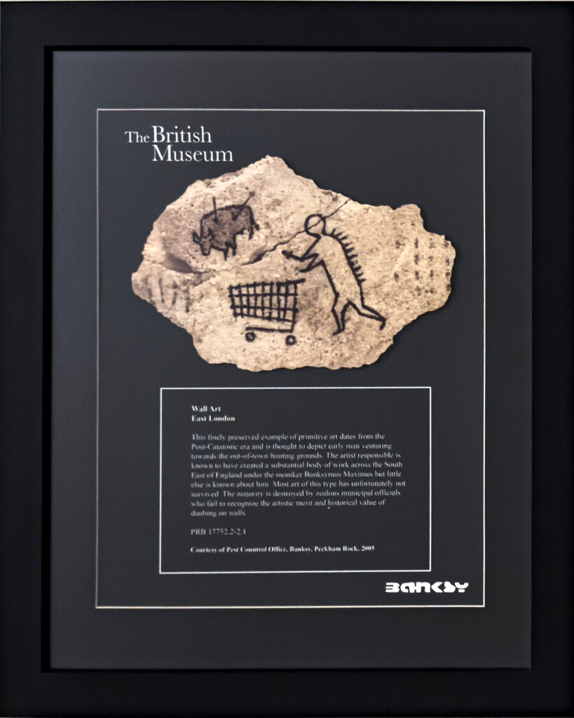 Banksy, Peckham Rock (액자 포함), 2018