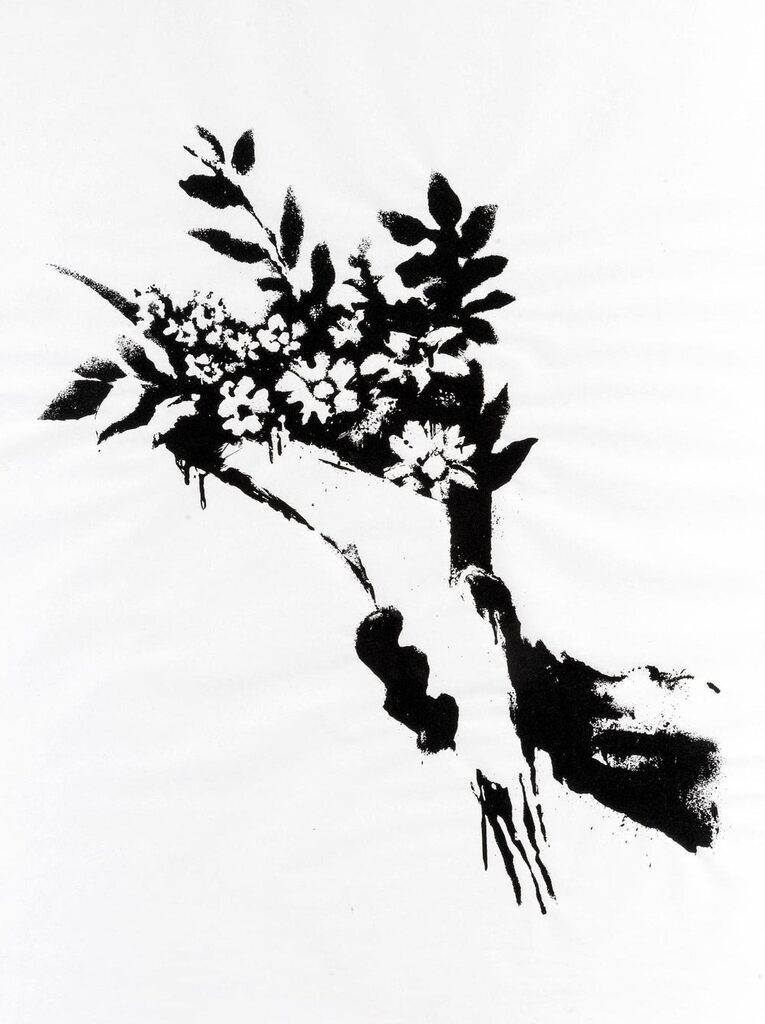 Banksy, GDP Flower Thrower, 2019