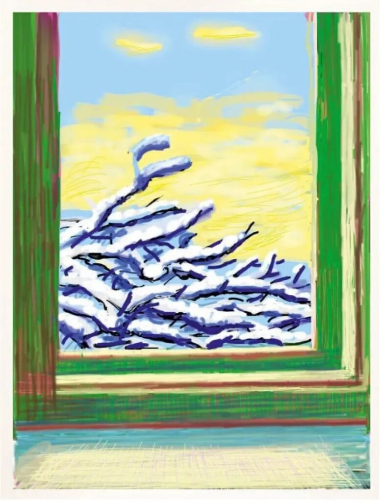 David Hockney, My Window, Art Edition C, Ipad drawing (No.610. 23rd Dec.2009), 2009