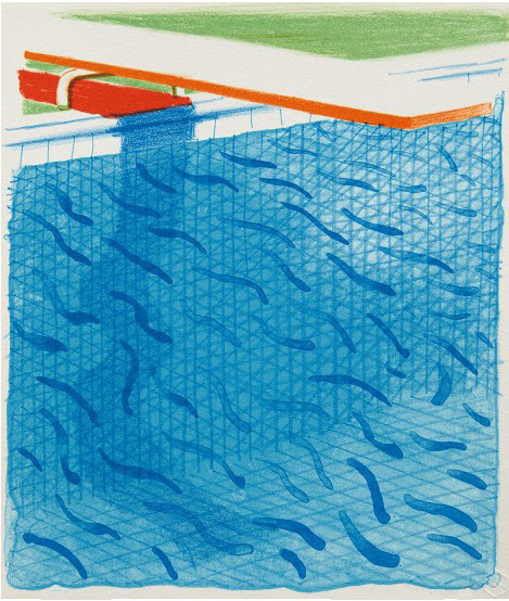 David Hockney, Paper Pools, 1980