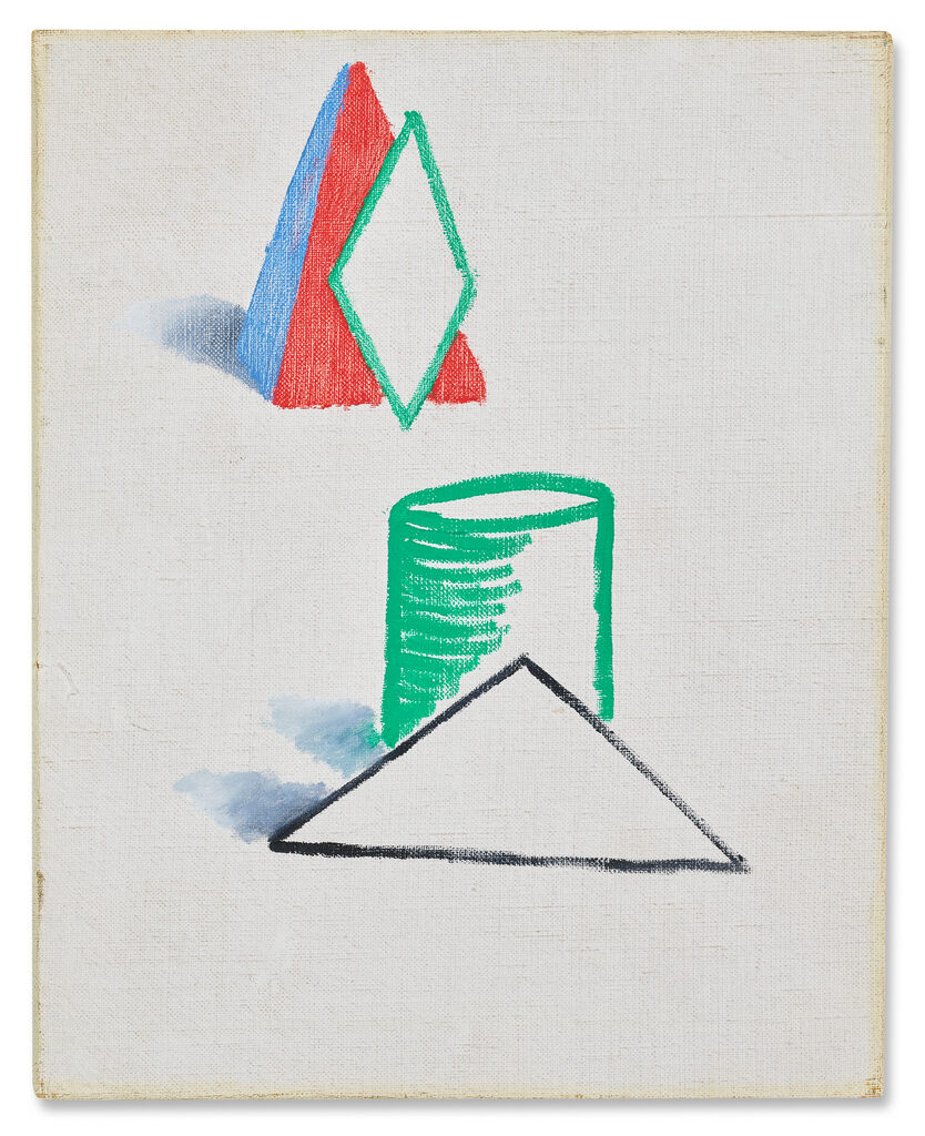 David Hockney, Study for Simplified Faces (Homage to Picasso), 1972