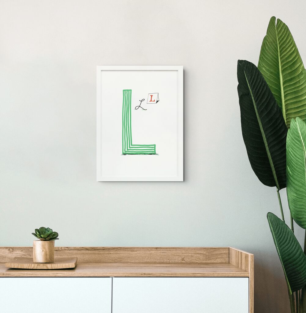 'L', From Hockney's Alphabet