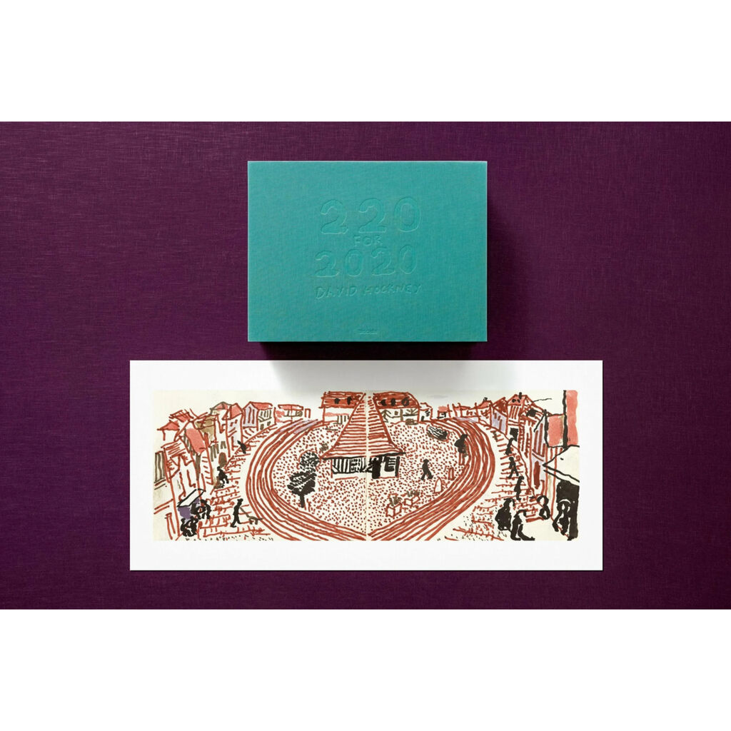 David Hockney, My Second Drawing of Beuvron-en-Auge, Art Edition No. 301–400, 2020