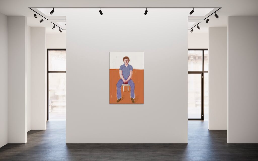 David Hockney, A Bigger Dominic Elliott, 2008